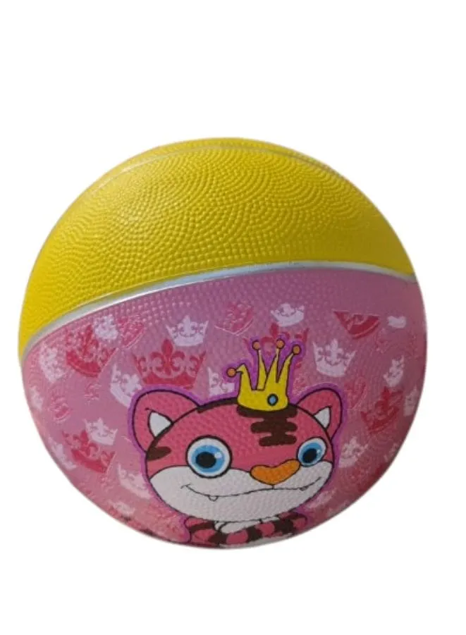 Rubber Size 3 Basketball for Kids Cartoon Ball for Indoor Playing