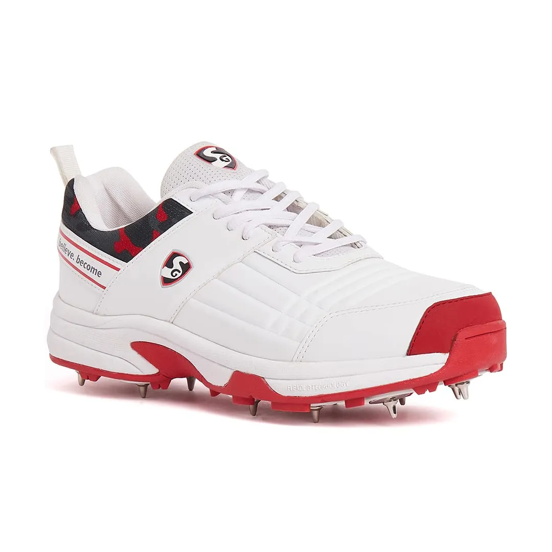 Shoe Cricket Men Savage Spikes 1 0 Wht/Red/Grey