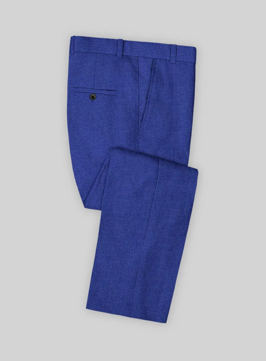 Solbiati Cobalt Blue Linen Pants