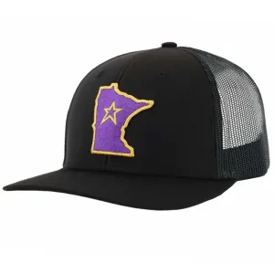 SotaStick MN North State Black/Purple Trucker Hat