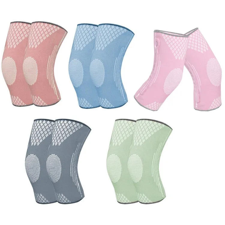 Sports Knee Pads Training Running Knee Thin Protective Cover, Specification: M(Peacock Blue)