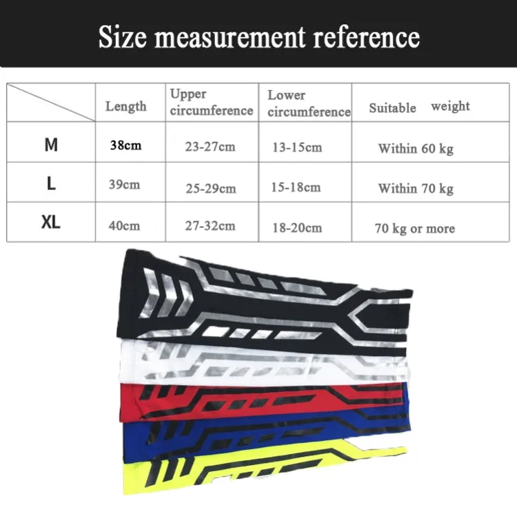 Sports Wrist Guard Arm Sleeve Outdoor Basketball Badminton Fitness Running Sports Protective Gear, Specification:  L (Blue)