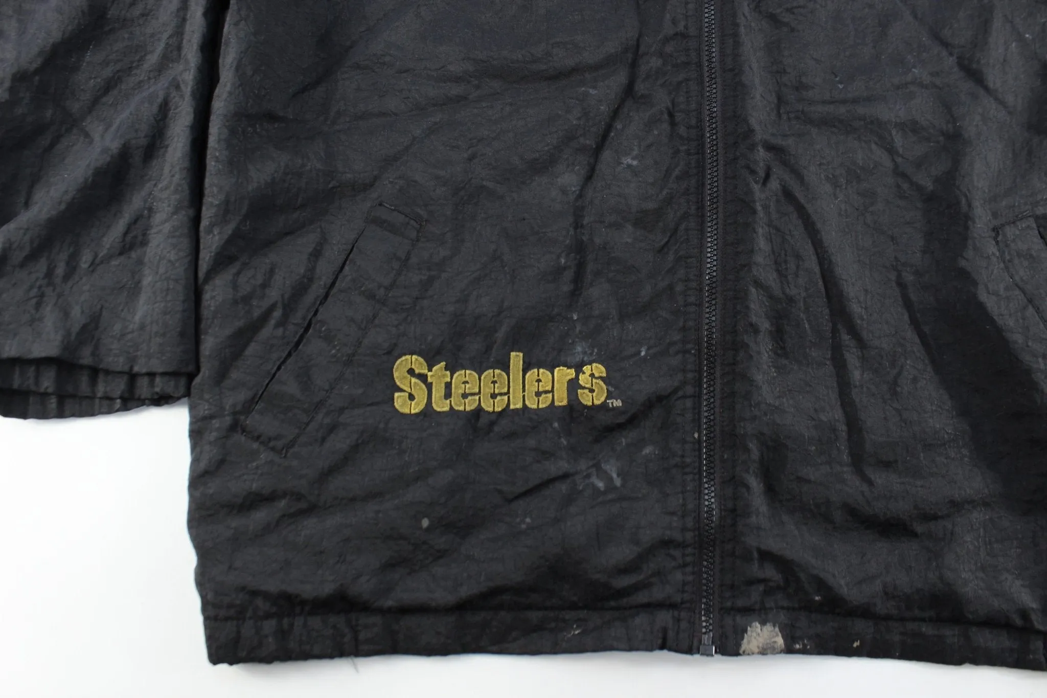 Starter Embroidered Logo Pittsburgh Steelers Zip Up Jacket