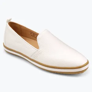 Sutton Leather Slip On - White