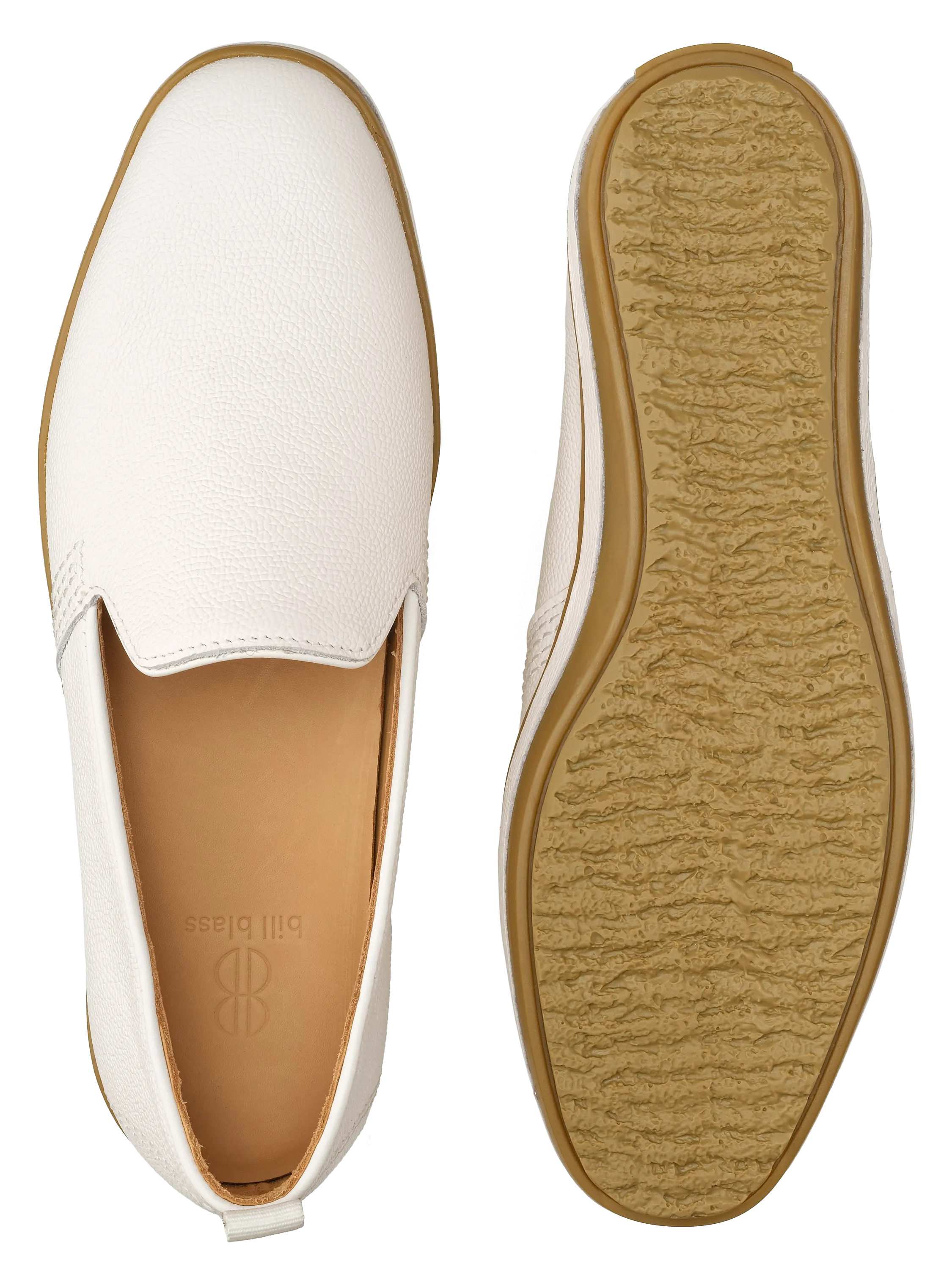 Sutton Leather Slip On - White