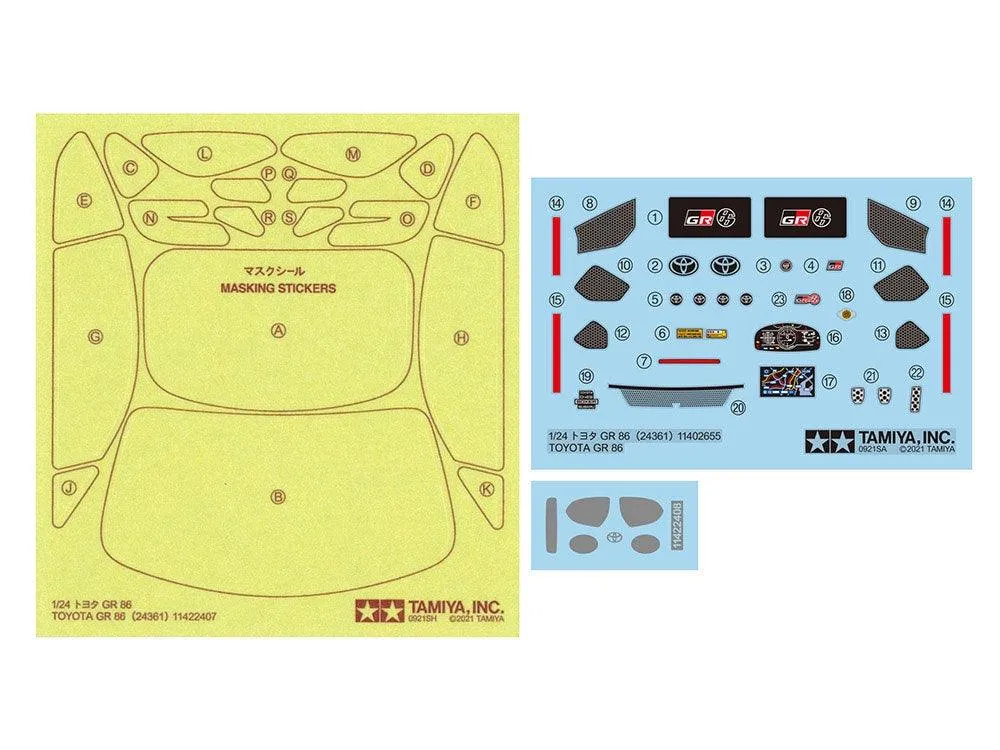 Tamiya 24361 Honda GR 86 1/24 Model Kit