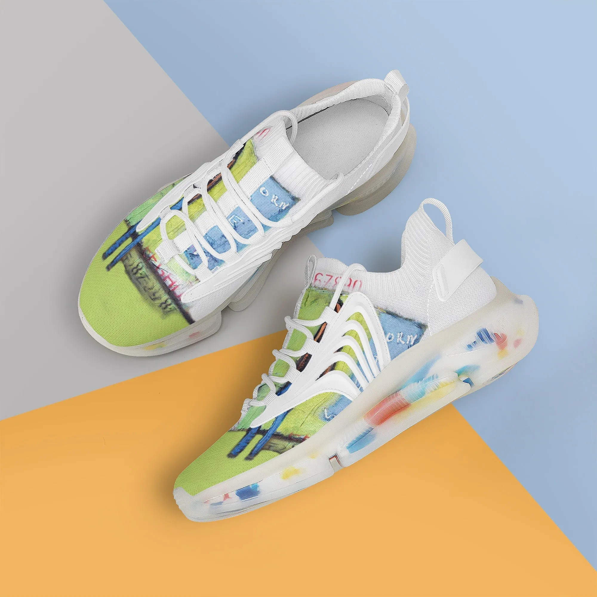 Tropical Air Max React Sneakers - White