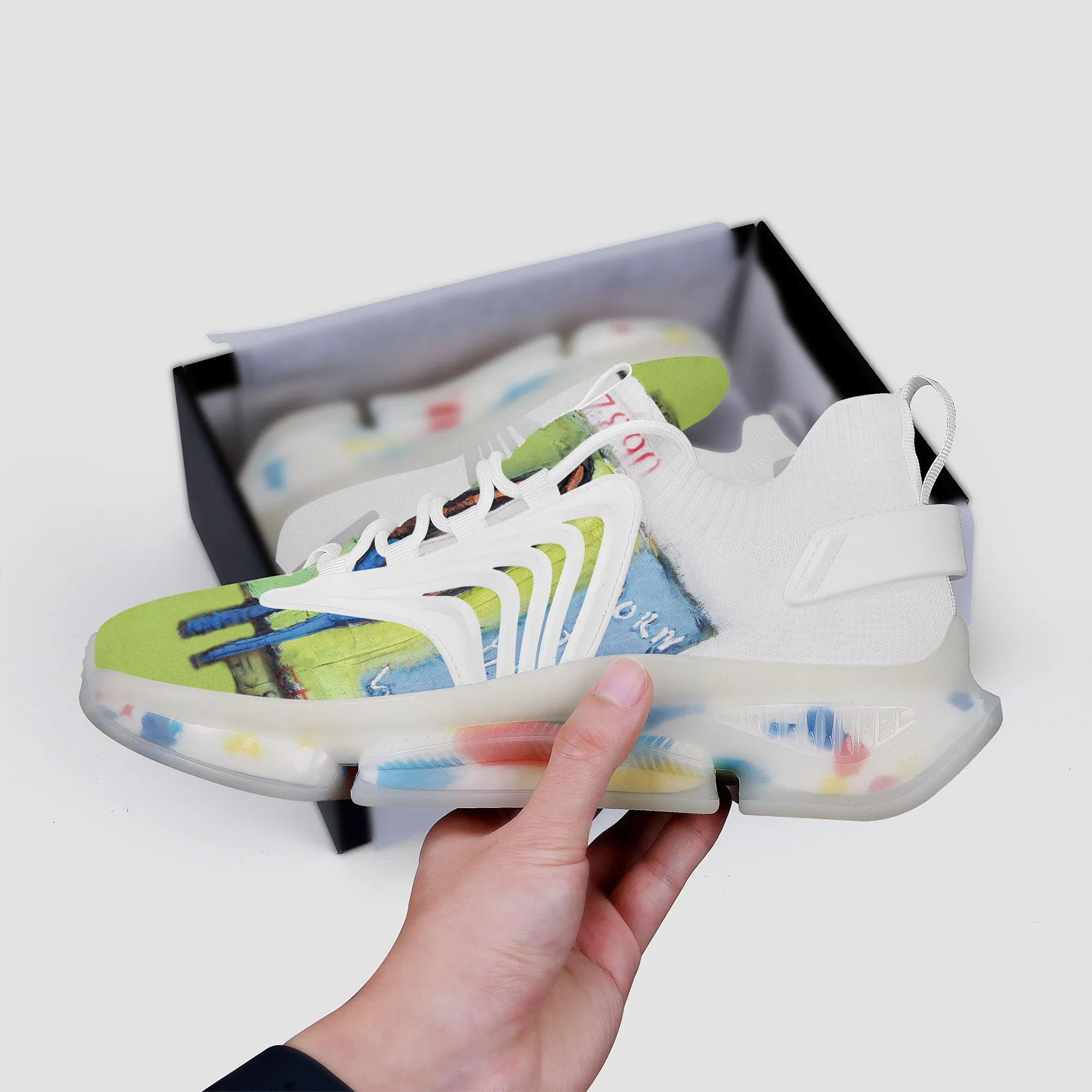 Tropical Air Max React Sneakers - White