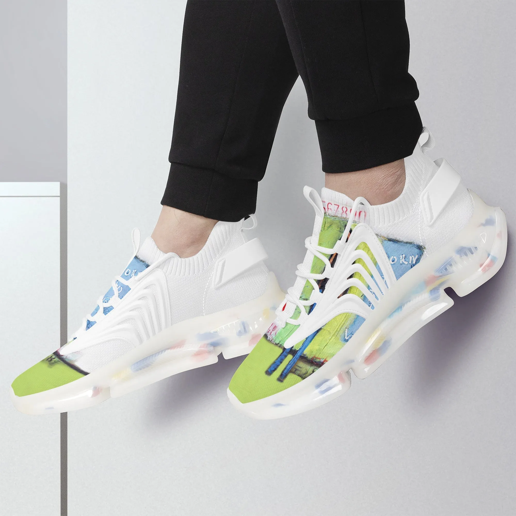 Tropical Air Max React Sneakers - White