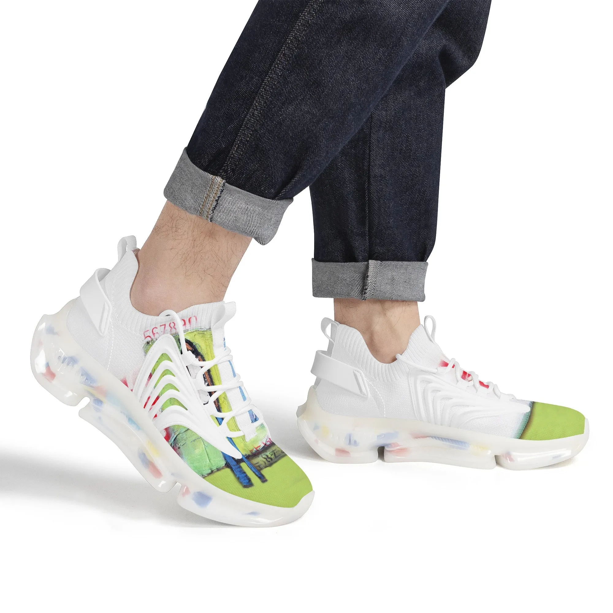 Tropical Air Max React Sneakers - White