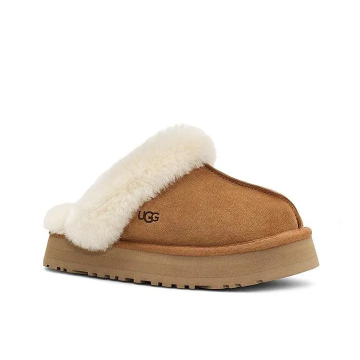 UGG DISQUETTE CHESTNUT SLIDES