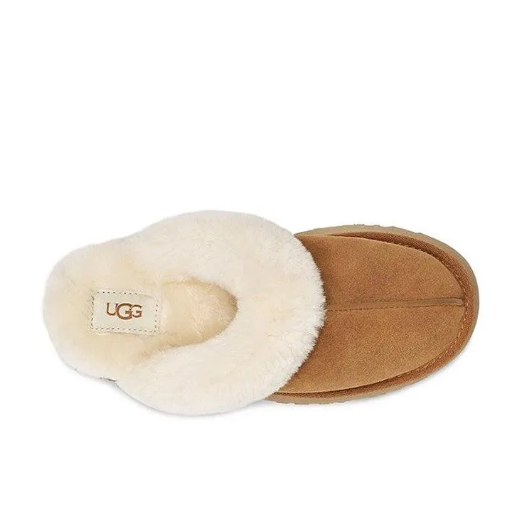 UGG DISQUETTE CHESTNUT SLIDES