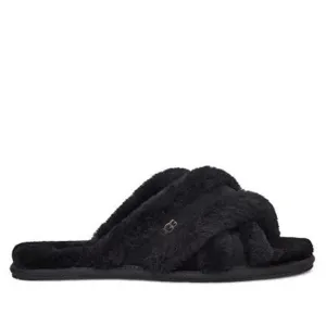 UGG SCUFFITA BLACK SLIPPERS