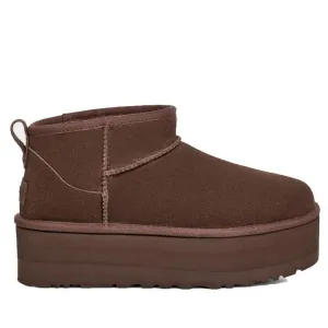 UGG ULTRA MINI BROWN PLATFORM BOOTS