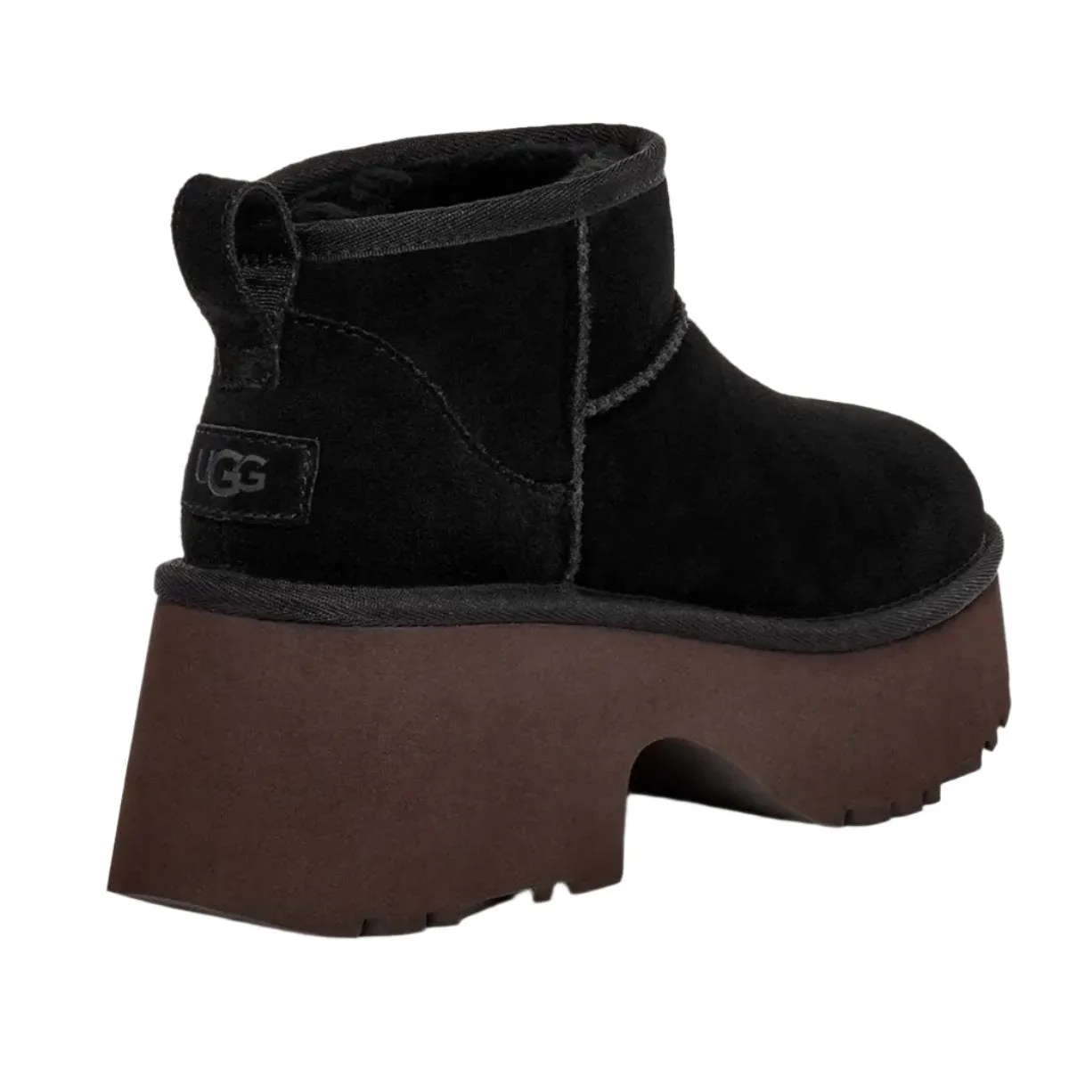 UGG ULTRA MINI HEIGHTS BLACK BOOTS