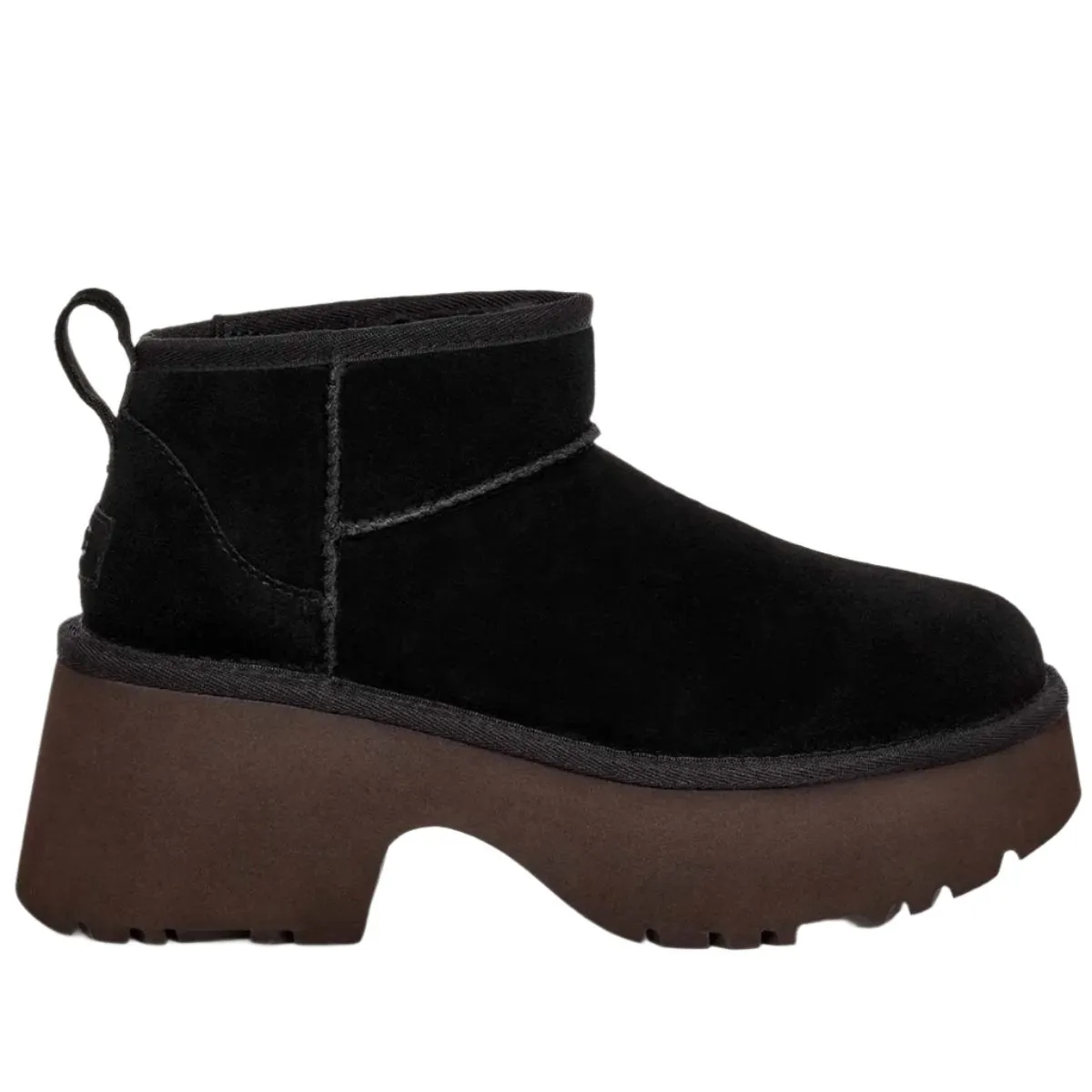 UGG ULTRA MINI HEIGHTS BLACK BOOTS