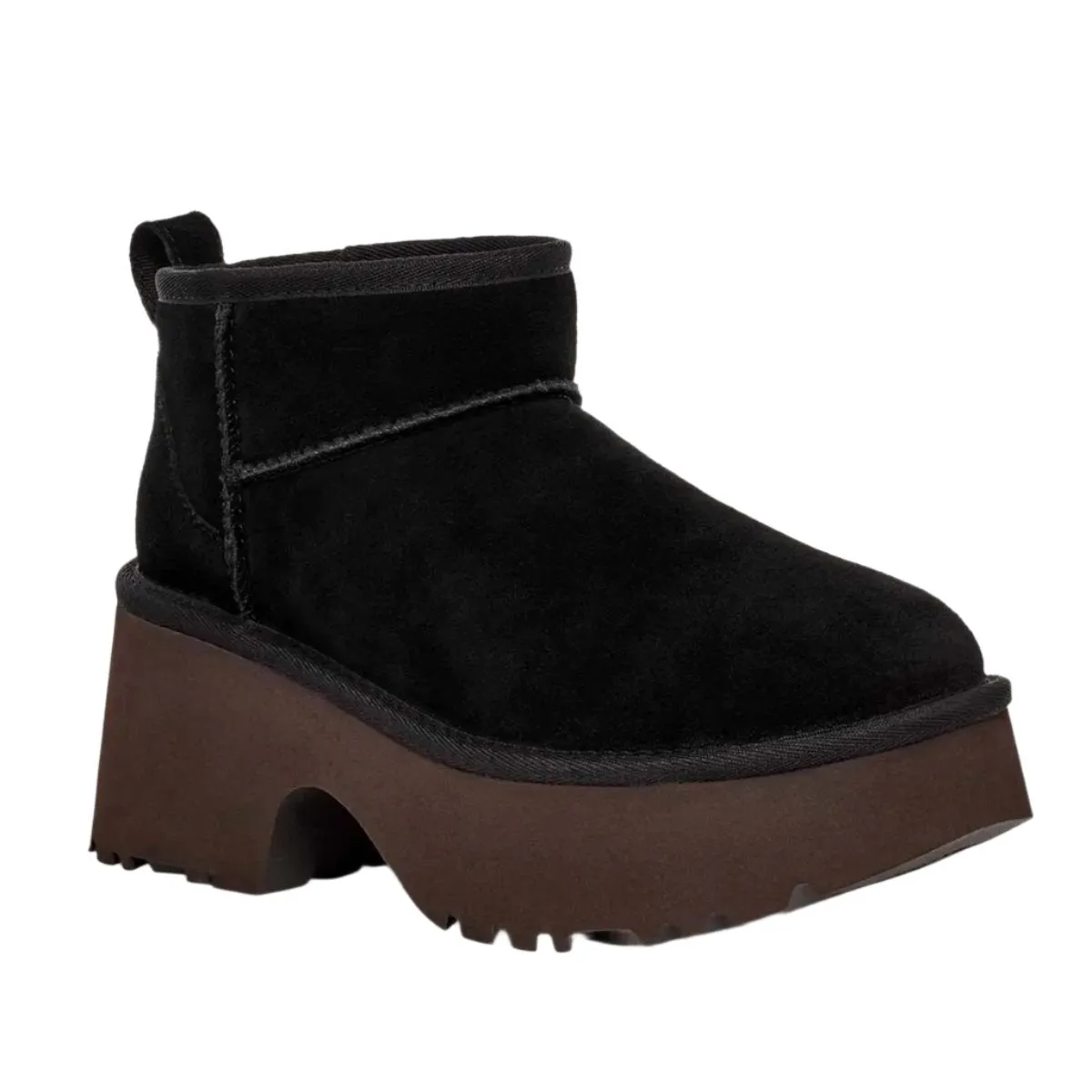 UGG ULTRA MINI HEIGHTS BLACK BOOTS