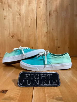 VANS OFF THE WALL Old Skool School Canvas Low Top Women's Size 9 Unisex Shoes Sneakers Blue & Green