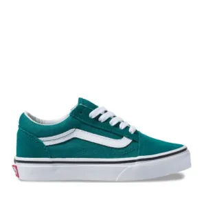 Vans - Old Skool  - Youths Quetzai Green /True White Lace Up US 1 NOT RETURNABLE