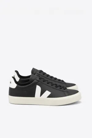 Veja - Campo Chromefree Leather Sneaker, Black White