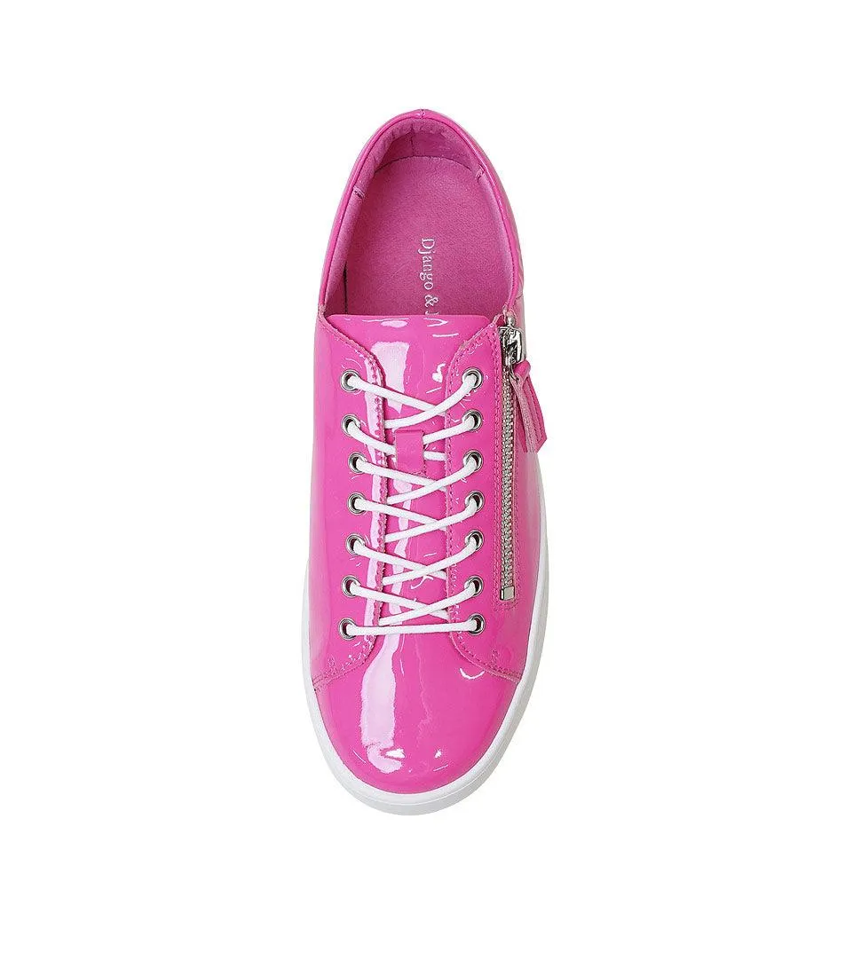 Wolfie Hot Pink Patent Leather Sneakers