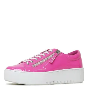 Wolfie Hot Pink Patent Leather Sneakers