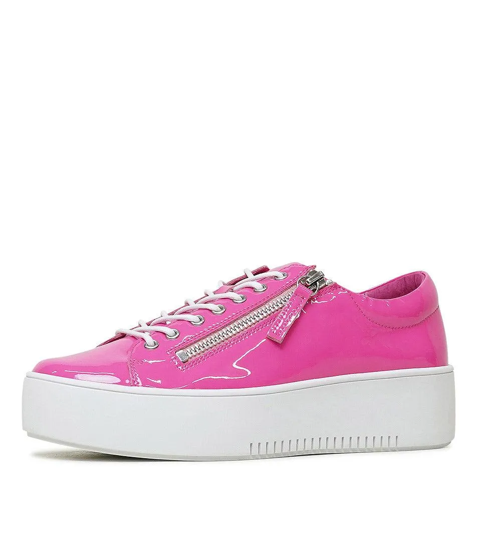 Wolfie Hot Pink Patent Leather Sneakers