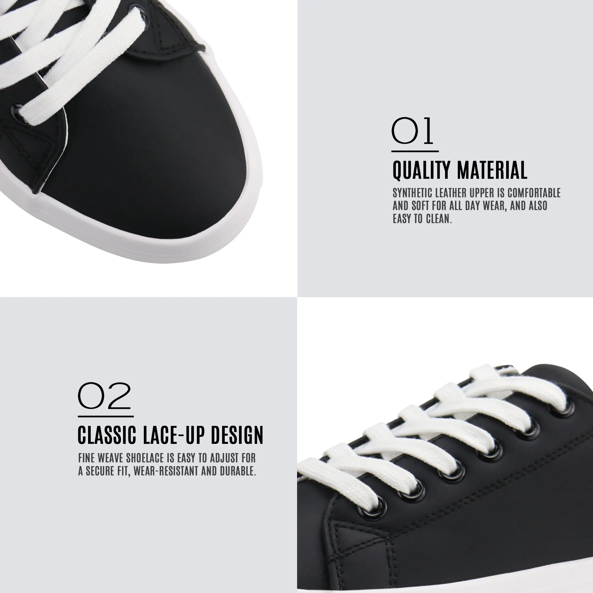 Women Lace Up Platform Fashion Sneakers