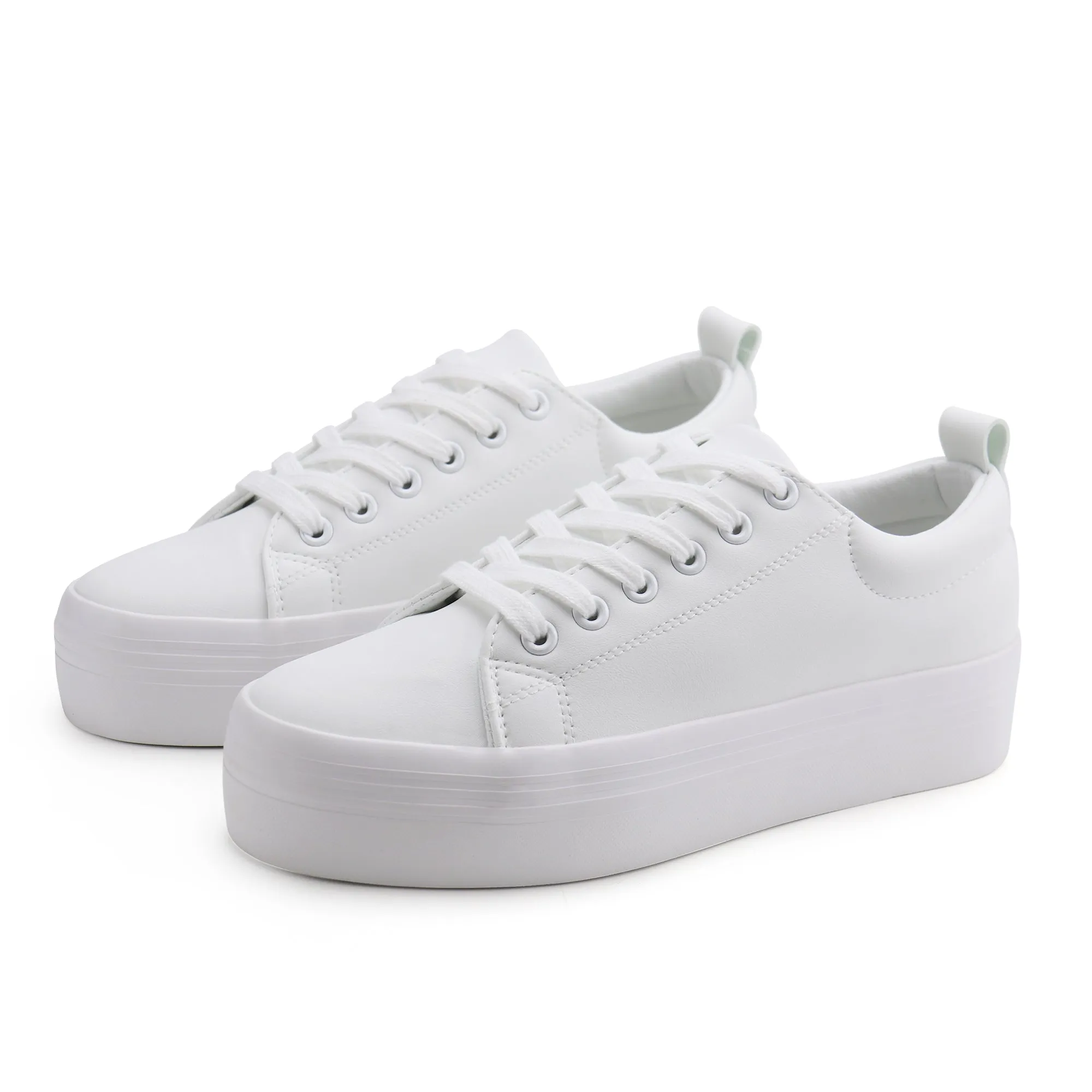 Women Lace Up Platform Fashion Sneakers