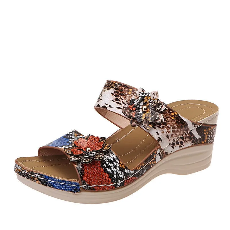 Women's Flower Cutout Casual Sandals