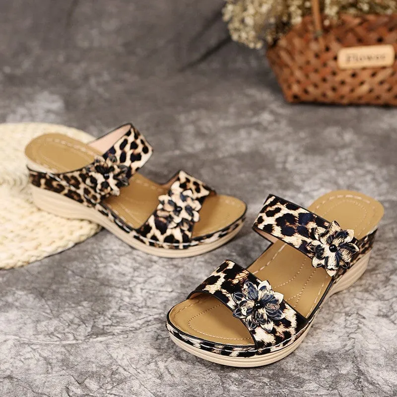 Women's Flower Cutout Casual Sandals