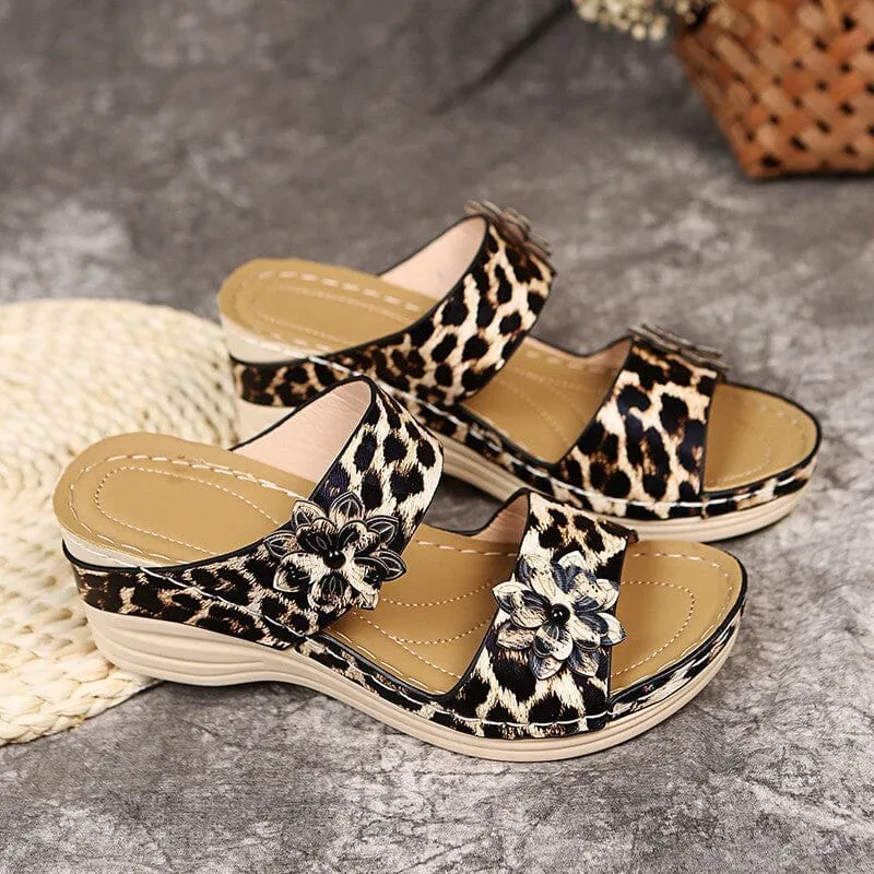 Women's Flower Cutout Casual Sandals