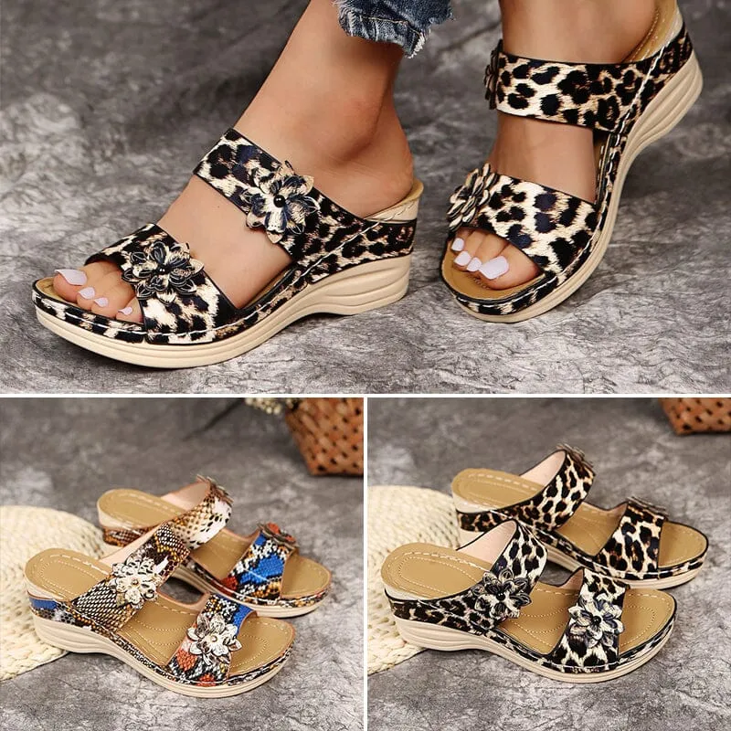 Women's Flower Cutout Casual Sandals