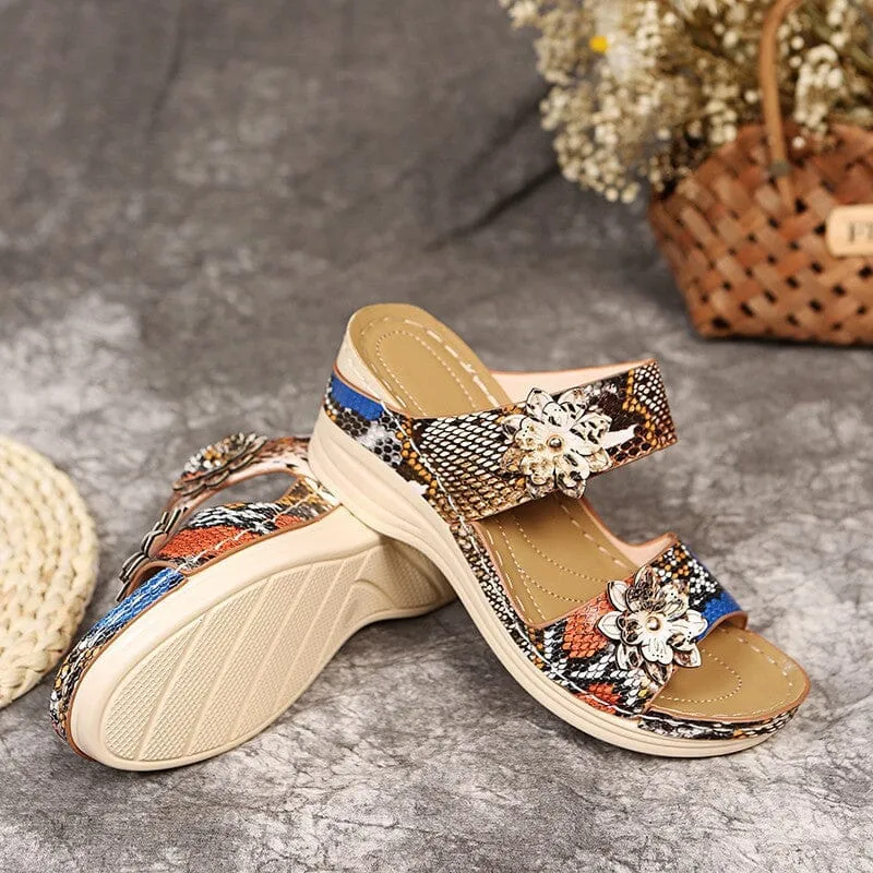 Women's Flower Cutout Casual Sandals