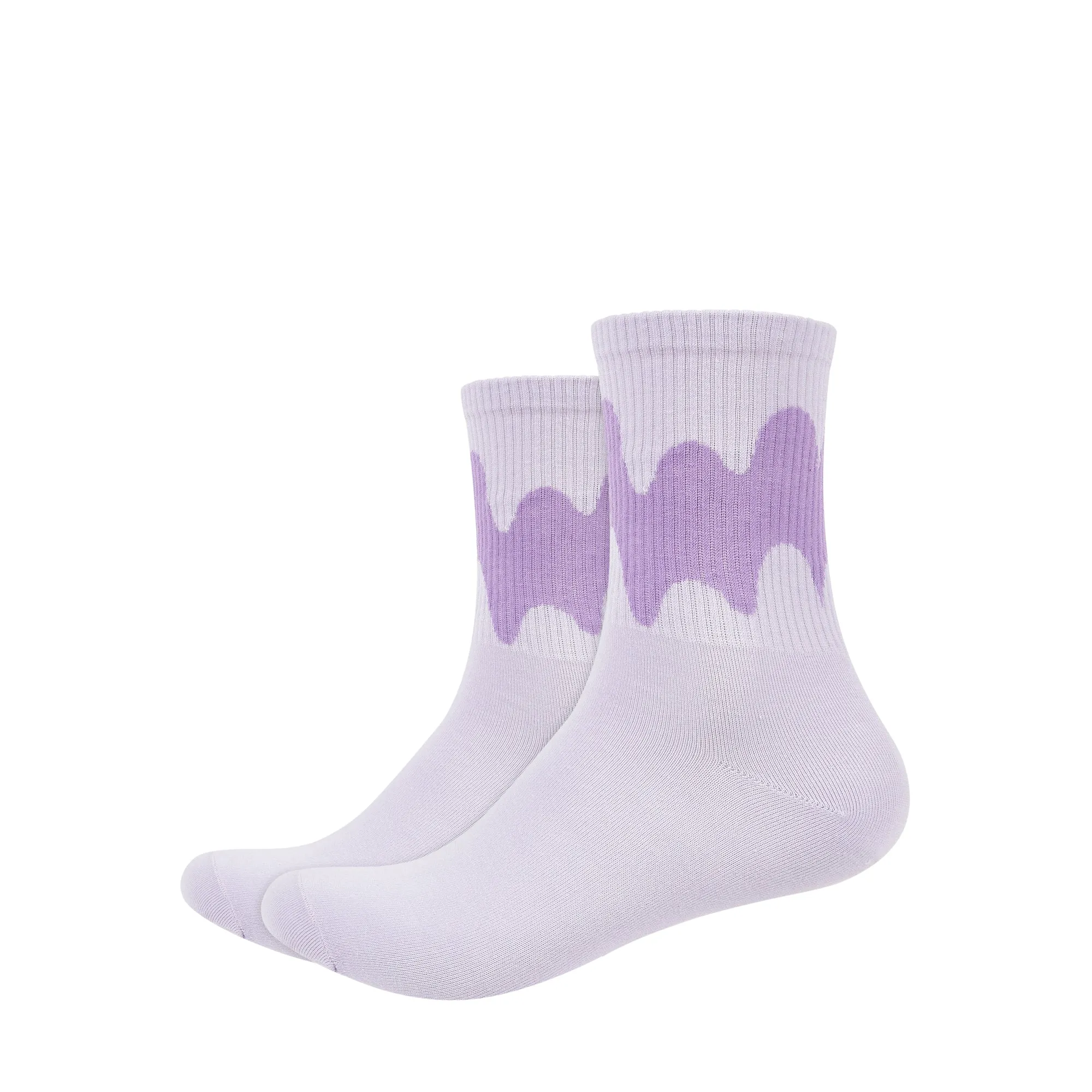 Women's Gradient Paint Quarter Length Socks