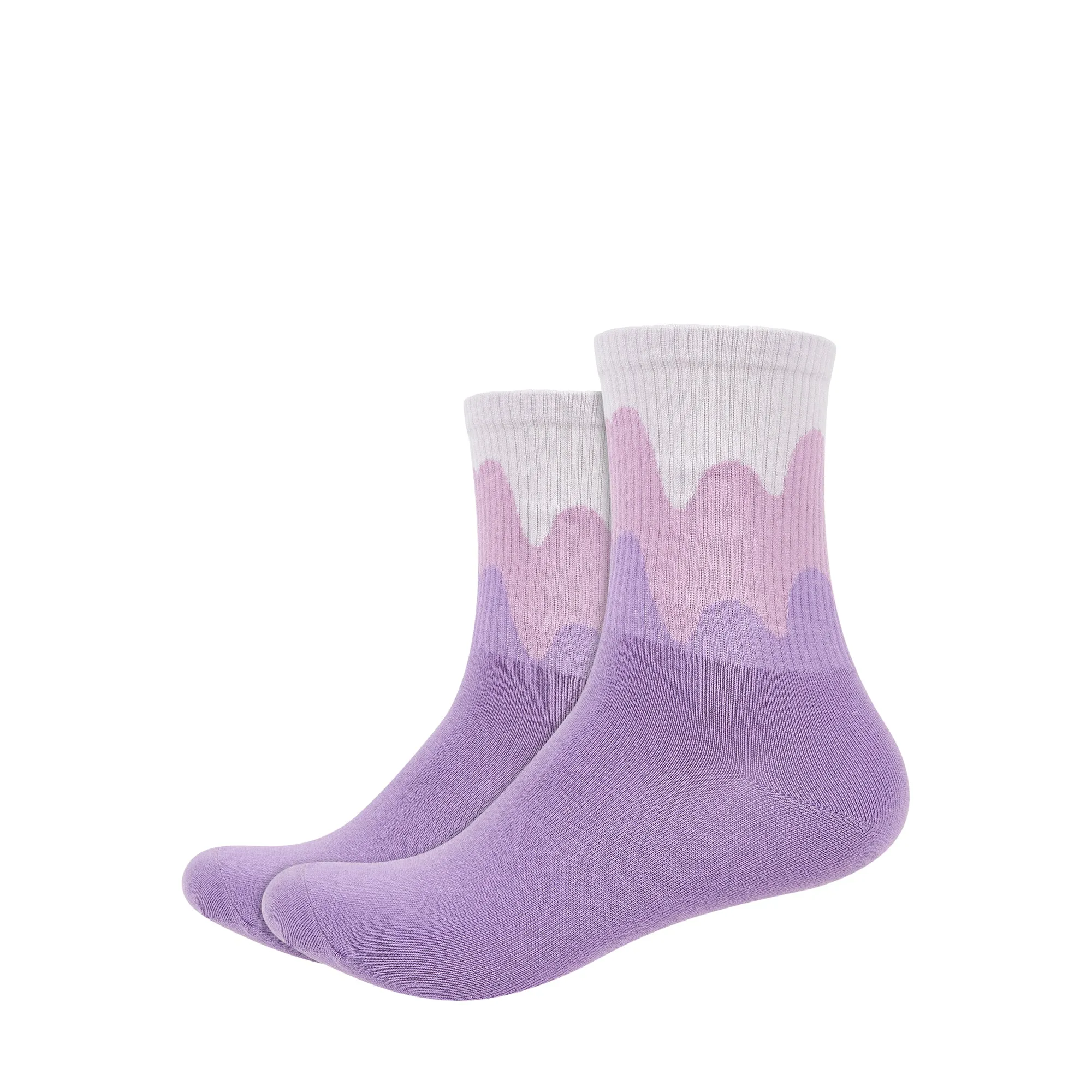 Women's Gradient Paint Quarter Length Socks