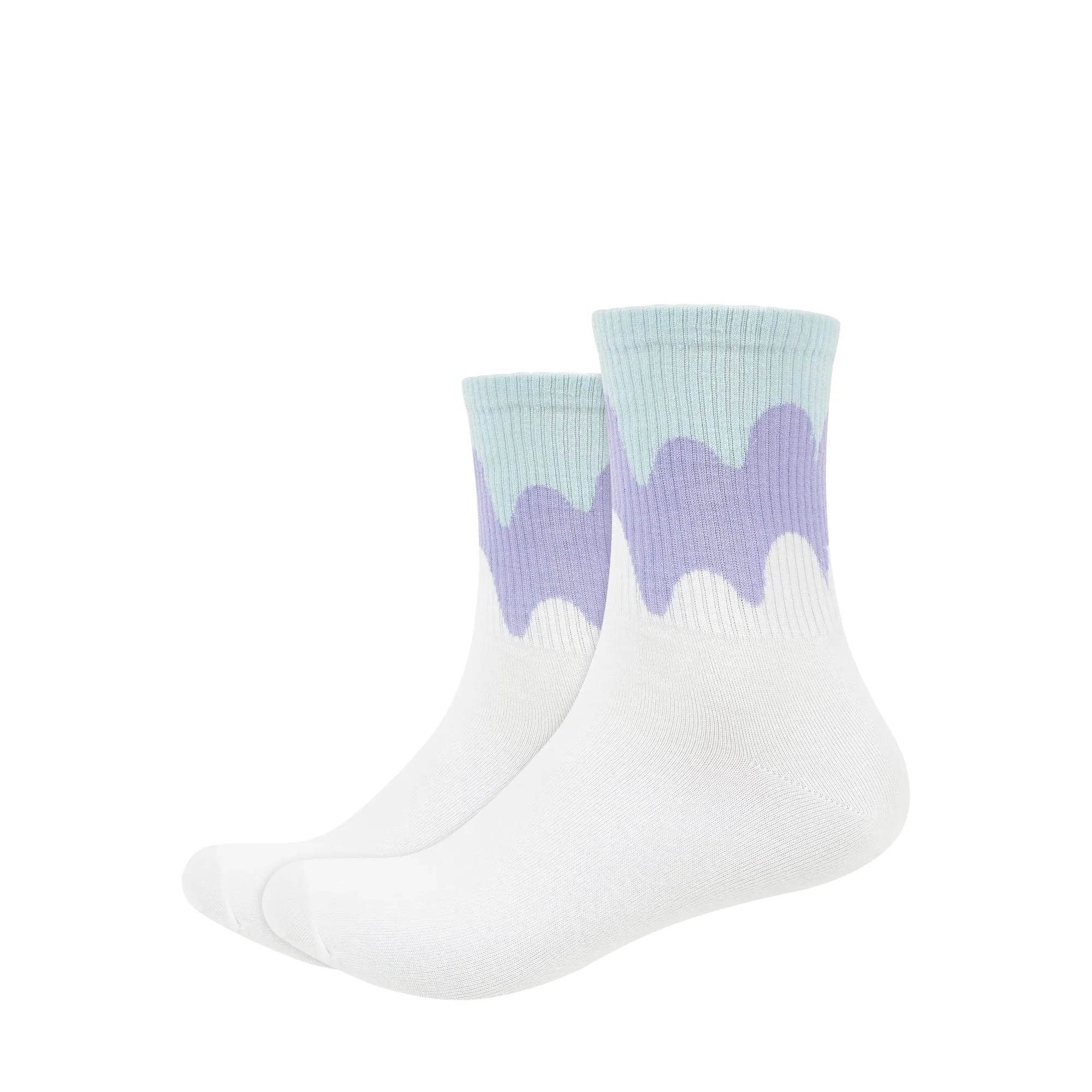 Women's Gradient Paint Quarter Length Socks