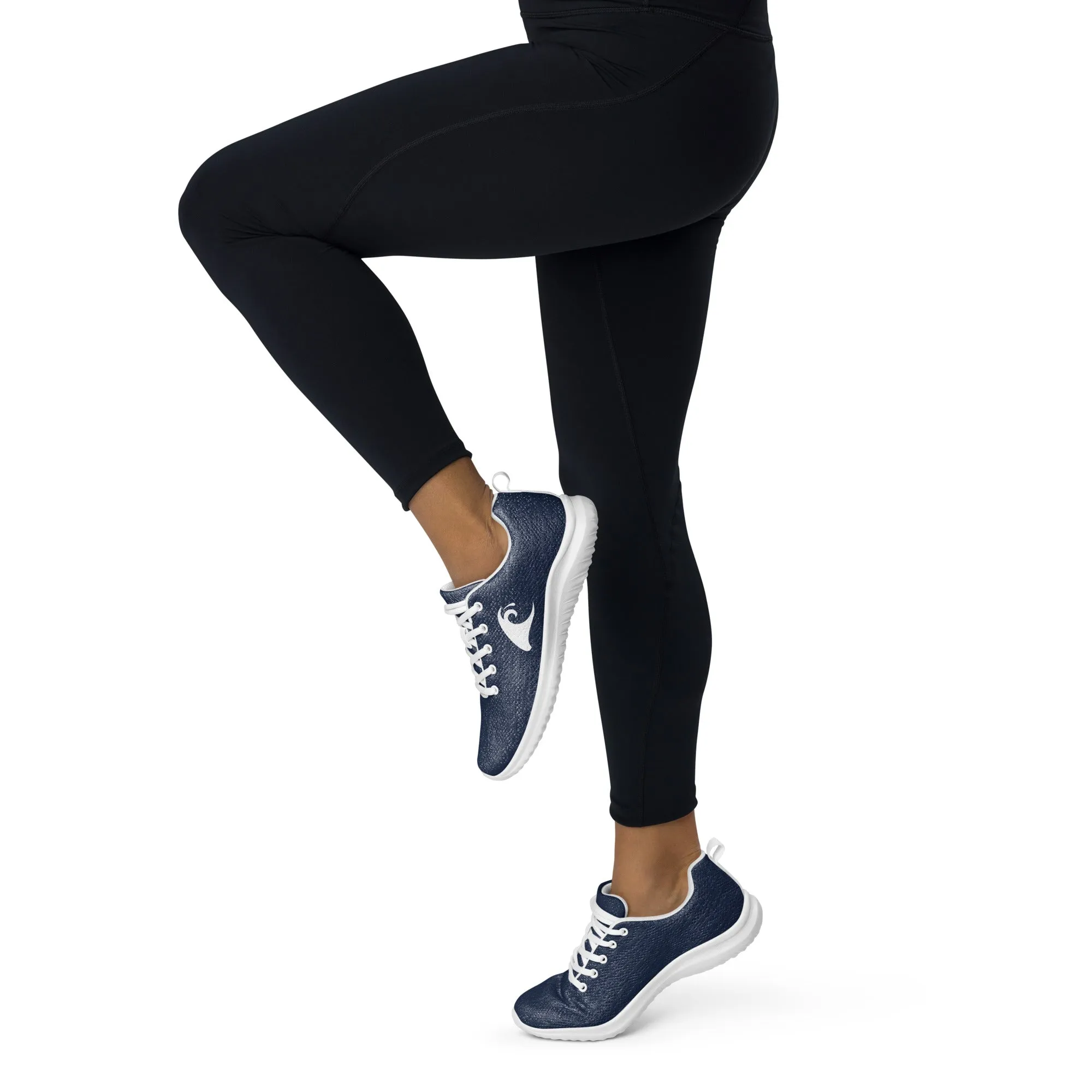 Women’s Navy Blue Athleisure Shoes with Extremely Stoked Epic Wave Logo