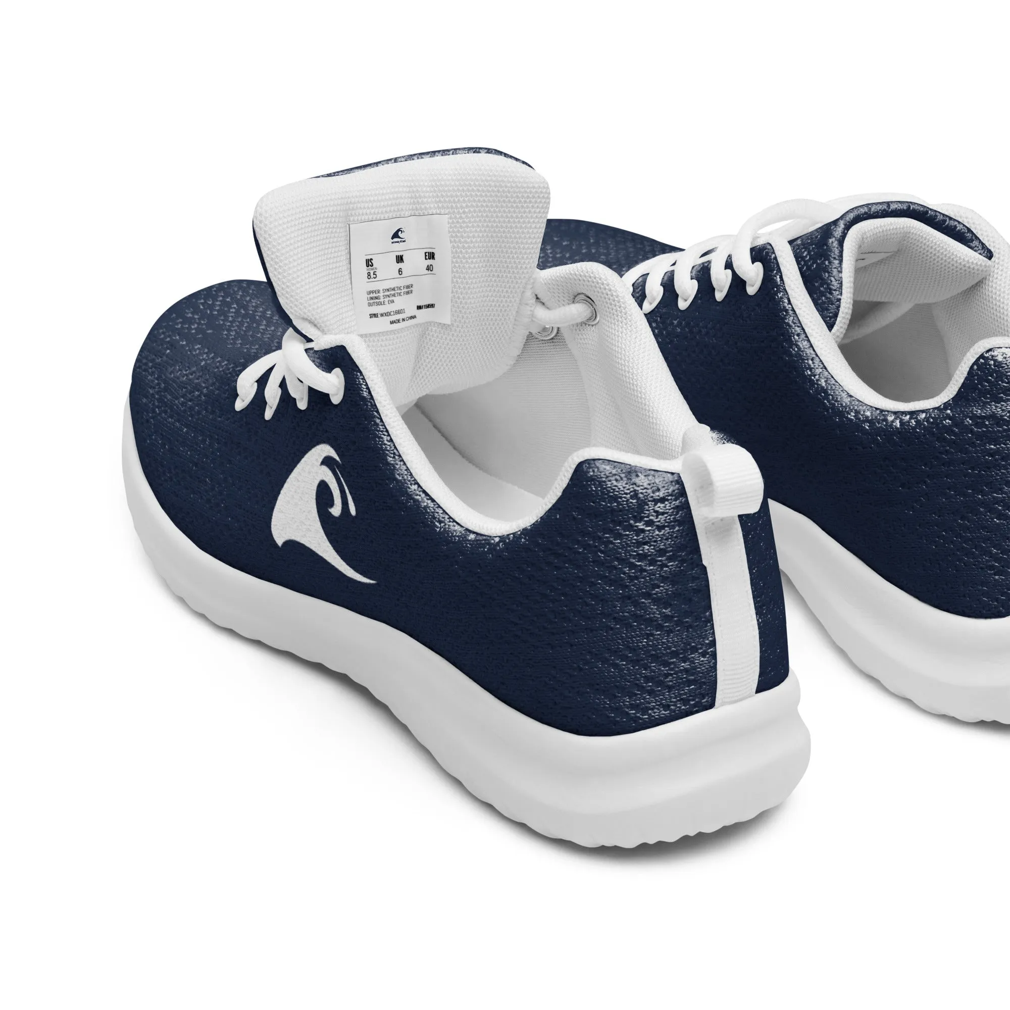 Women’s Navy Blue Athleisure Shoes with Extremely Stoked Epic Wave Logo