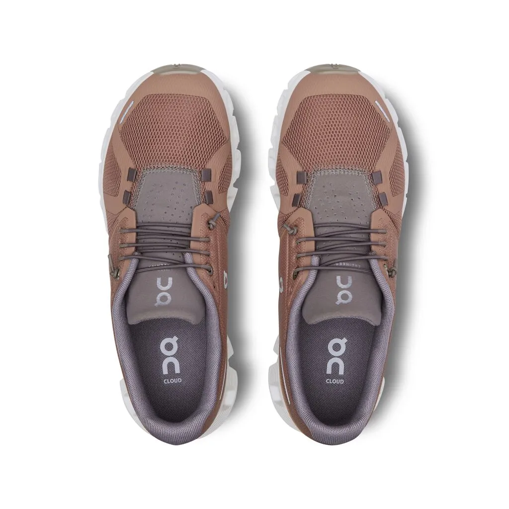 Women's On Cloud 5 Color: Rosebrown | Fog