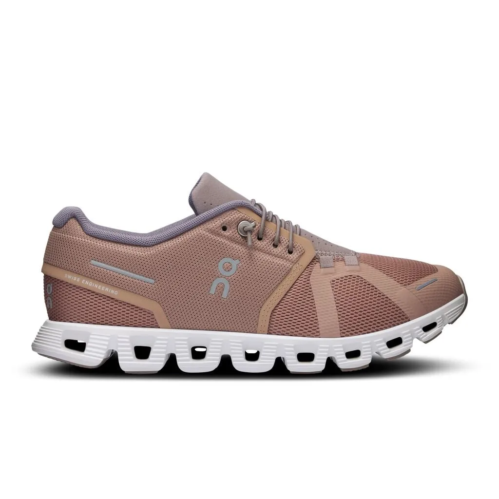 Women's On Cloud 5 Color: Rosebrown | Fog