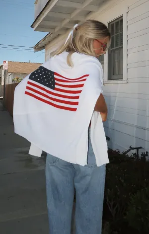 Woodsy Sweater ~ American Flag Knit